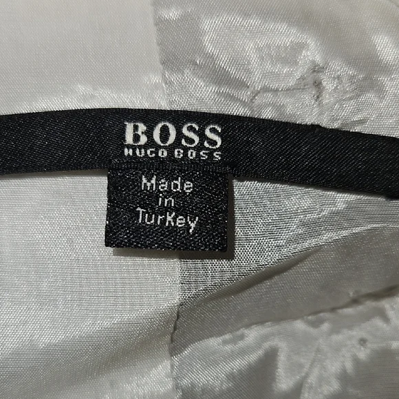 BOSS Hugo Boss Women’s Beige Virgin Wool Blend Blazer Jacket Tailored - Picture 3 of 15